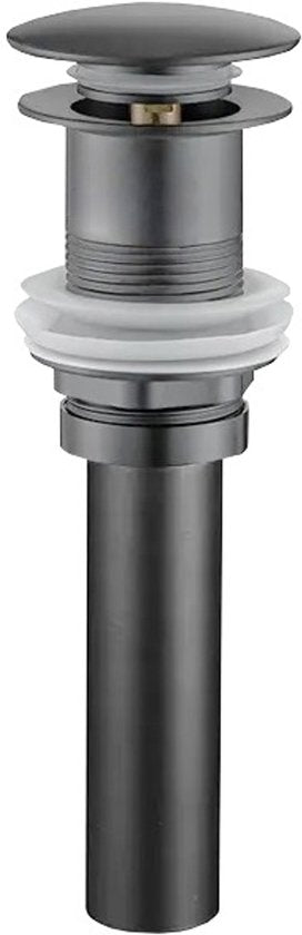 Profielenloods - Opbouw waskom Gun metal RVS Ø40cm diameter - met afvoerplug - afbeelding 2