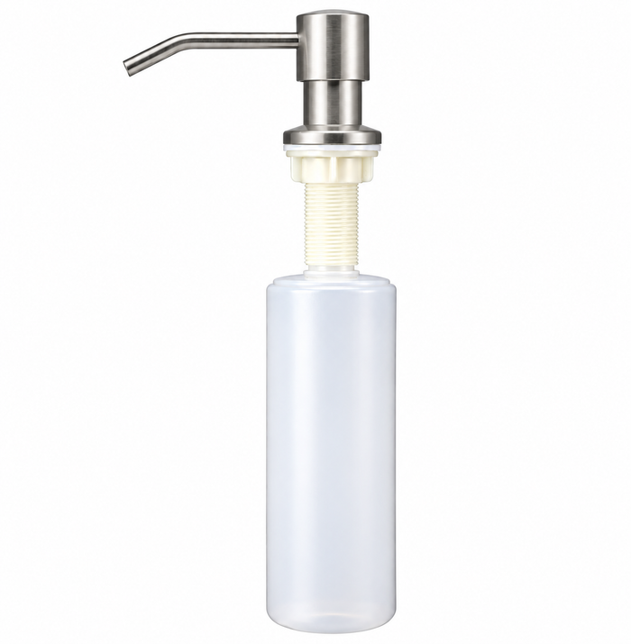 Profielenloods - Zeeppomp 300 ml – Zeepdispenser – 360° Draaibaar – Geborsteld Chroom