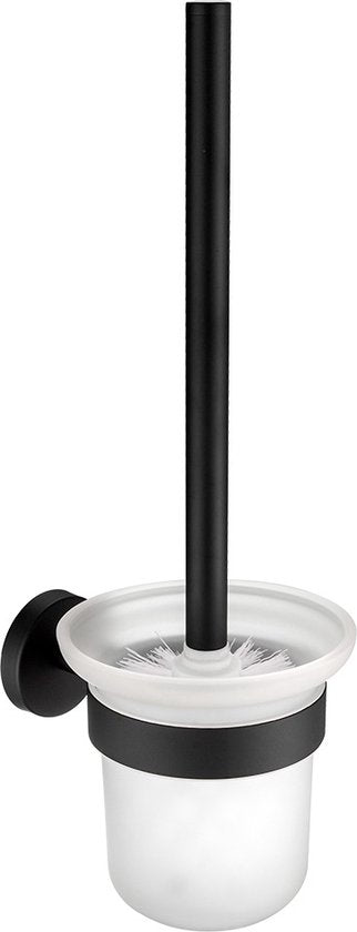 Profielenloods - Toilet brush with holder black - Mounting with screws