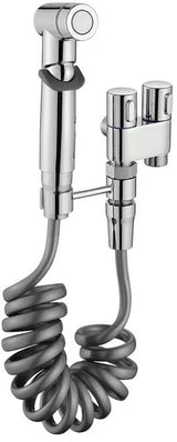 Profielenloods - Bidet sproeier met slang - 1/2 aansluiting - Chroom - afbeelding 1