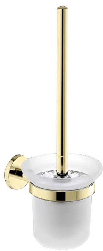 Profielenloods - Toilet brush holder glossy gold - screw mounting