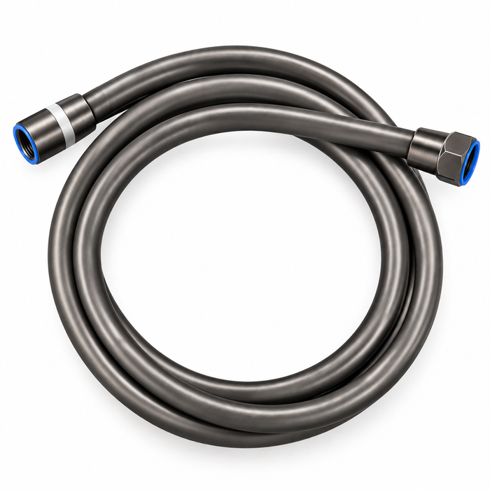 Profielenloods - Shower hose 1/2" x 1/2" gunmetal - length 1.50 meters