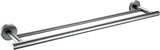 Profielenloods - Handdoekhouder dubbel gunmetal - monteren met schroeven - afbeelding 1