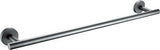 Profielenloods - Handdoekhouder gunmetal - Monteren met schroeven - afbeelding 1
