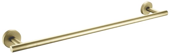 Handdoekhouder enkel monteren met schroeven - Geborsteld/mat goud