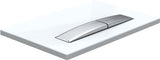 Profielenloods - Bedieningspaneel - Glans wit met Brushed RVS - Passend op Geberit up 300 up320 up720 - Rechthoek - afbeelding 2