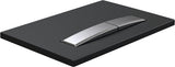 Profielenloods - Bedieningspaneel - Mat Zwart + Brushed RVS - Passend op Geberit up 300 up320 up720 - Rechthoek - afbeelding 2