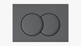 Profielenloods - Bedieningspaneel - Gunmetal - Passend op Geberit up 300 up320 up720 - Rond 3D - afbeelding 1