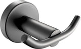 Profielenloods - Handdoekhaak dubbel gunmetal - Monteren met schroeven - afbeelding 1