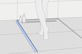 Afschotprofiel Links 1,20 Meter Mat zwart (RVS) - afbeelding 1