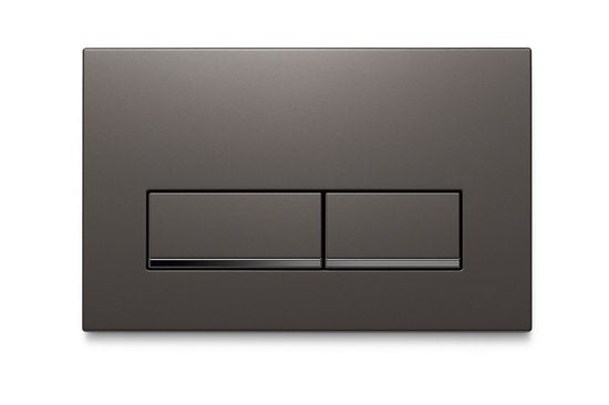 Profielenloods - Bedieningspaneel gunmetal chroom - Passend op Geberit up 300 up320 up720 - Rechthoek - afbeelding 1