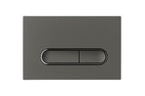 Profielenloods - Bedieningspaneel gun metal chroom - Passend op Geberit up 300 up320 up720 - Ovaal - afbeelding 1