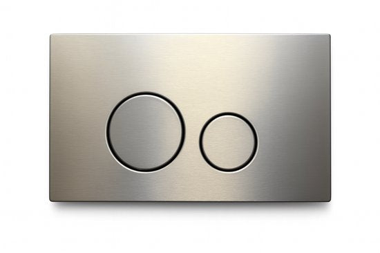 Profielenloods - Betätigungsplatte Edelstahl - Gunmetal - Passend für Geberit UP300 UP320 UP720 - Rund