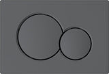 Profielenloods - Bedieningspaneel gunmetal - Passend op Geberit up 300 up320 up720 - Rond - afbeelding 1