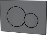 Profielenloods - Bedieningspaneel gunmetal - Passend op Geberit up 300 up320 up720 - Rond - afbeelding 2