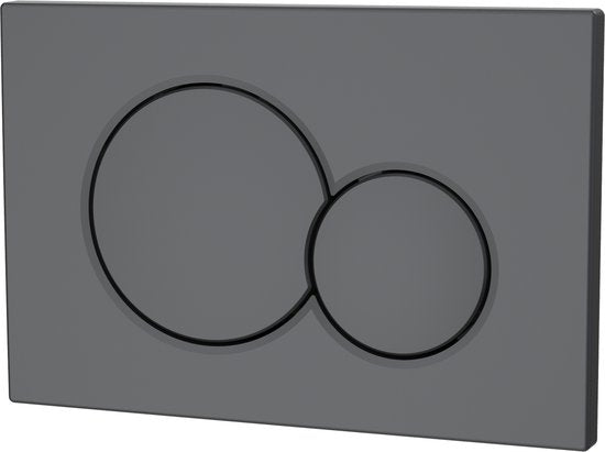 Profielenloods - Bedieningspaneel gunmetal - Passend op Geberit up 300 up320 up720 - Rond - afbeelding 2