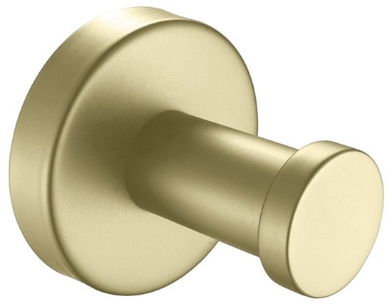 Profielenloods - Towel hook brushed gold - mount with screws