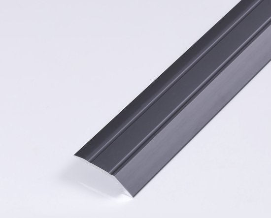 Zelfklevend overgangsprofiel hoogteverschil Gunmetal - lengte 1,50 meter - afbeelding 2