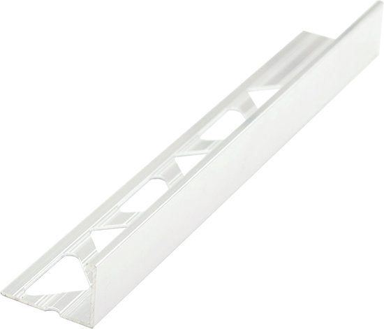 Aluminium Mat Zilver Tegelprofiel 10mm - lengte 2,50 meter - afbeelding 6