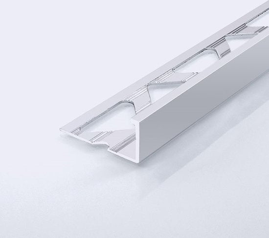 Aluminium Fliesenprofil glänzend weiß 8 mm – Länge 2,50 Meter