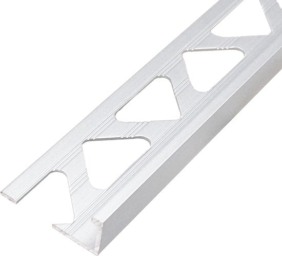Aluminium Mat Zilver Tegelprofiel 8mm - lengte 2,50 meter - afbeelding 5