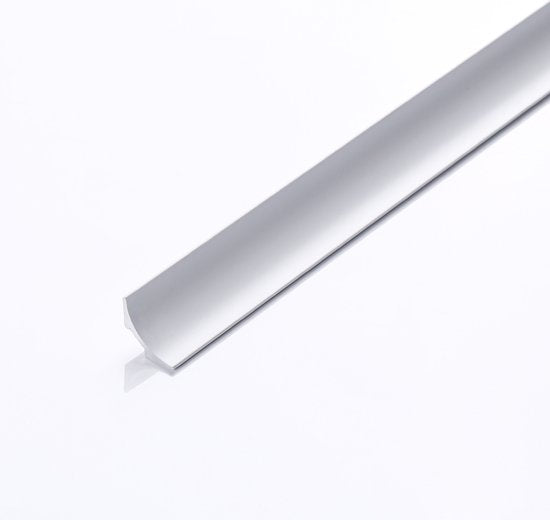 Aluminium Wandanschlussprofil/Küchenabschlussprofil Farbe: Mattweiß - Länge 3 Meter