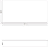 Profielenloods - Inbouwnis - Zilver - 60 x 30 x 8,5cm - RVS - afbeelding 2