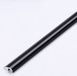 Douchedeurafdichting Vloer Dorpel Glans Zwart(powdercoat black) - lengte 1,20 meter - afbeelding 3