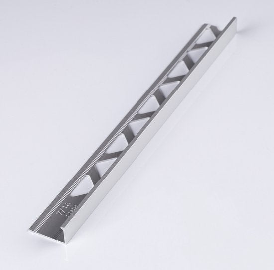 Aluminium Mat Zilver Tegelprofiel 6mm - lengte 2,50 meter - afbeelding 6