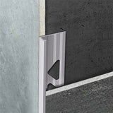 Aluminium Mat Zilver Tegelprofiel 12,5mm - lengte 1 meter - afbeelding 1