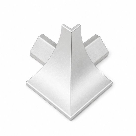 Profielenloods – Buitenhoek Hoekverbinding voor Wandaansluitprofiel – Zilver – 1 Stuks - afbeelding 1