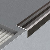 Zelfklevend Trapprofiel 32MM x 45MM Gun metal - lengte 1,50 meter - afbeelding 1