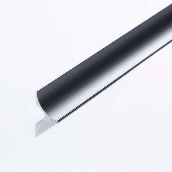 Aluminium Wandanschlussprofil/Küchenanschlussprofil Gun Metal 2,50 m