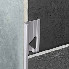 Aluminium Matt Silver Tile Trim 6mm - length 2.50 meters