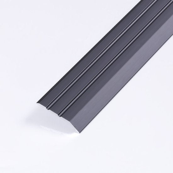Zelfklevend overgangsprofiel hoogteverschil Gunmetal - lengte 1,50 meter - afbeelding 2