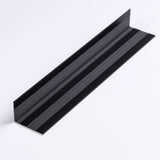 Zelfklevend Trapprofiel 24,5MM x 35MM Mat Zwart - lengte 1,50 meter - afbeelding 2