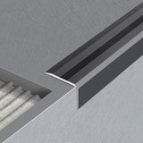 Profielenloods - Zelfklevend Trapprofiel 32MM x 45MM Mat Gun metal - lengte 1,50 meter - afbeelding 1