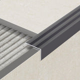 Zelfklevend Trapprofiel 24,5MM x 35MM Mat Gun metal - lengte 1,50 - afbeelding 1
