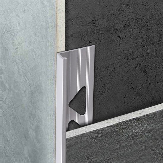 Aluminium zilver Tegelprofiel 6mm - lengte 1 meter - afbeelding 7