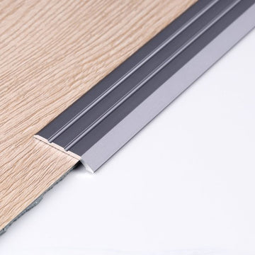 Zelfklevend overgangsprofiel hoogteverschil Gunmetal - lengte 1,50 meter - afbeelding 1