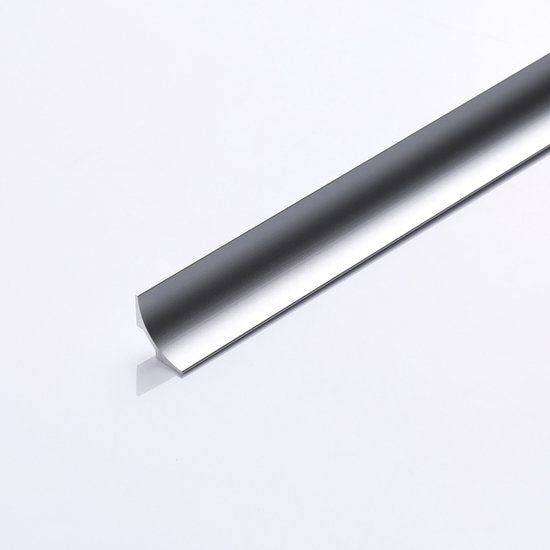 Aluminium Wandaansluitprofiel/Aanrechtprofiel Mat Zilver 2,50m - afbeelding 1