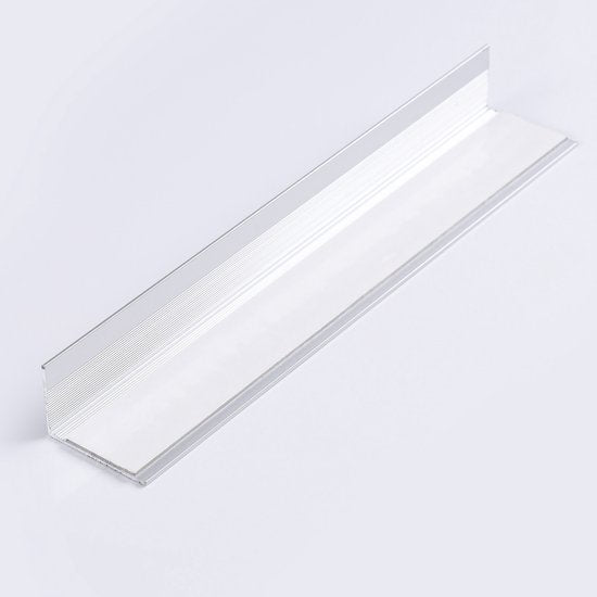 Profielenloods - Zelfklevend Trapprofiel 24,5MM x 35MM Mat Zilver - lengte 1,50 meter - afbeelding 2
