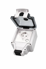 Profielenloods - Buitenstopcontact enkel Stopcontact met wifi- IP66 Stopcontact Waterdicht - Stopcontact Buiten - afbeelding 1