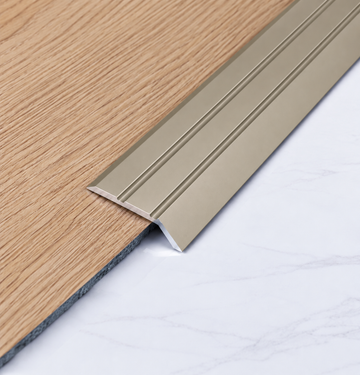 Profielenloods - Zelfklevend Overgangsprofiel voor Hoogteverschil – Mat Titanium – 1,50 meter