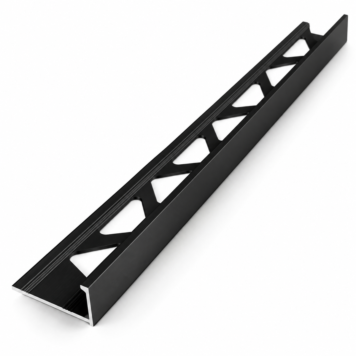 Profielenloods - Aluminium Tegelprofiel - Mat Zwart - 6 mm - 1 meter