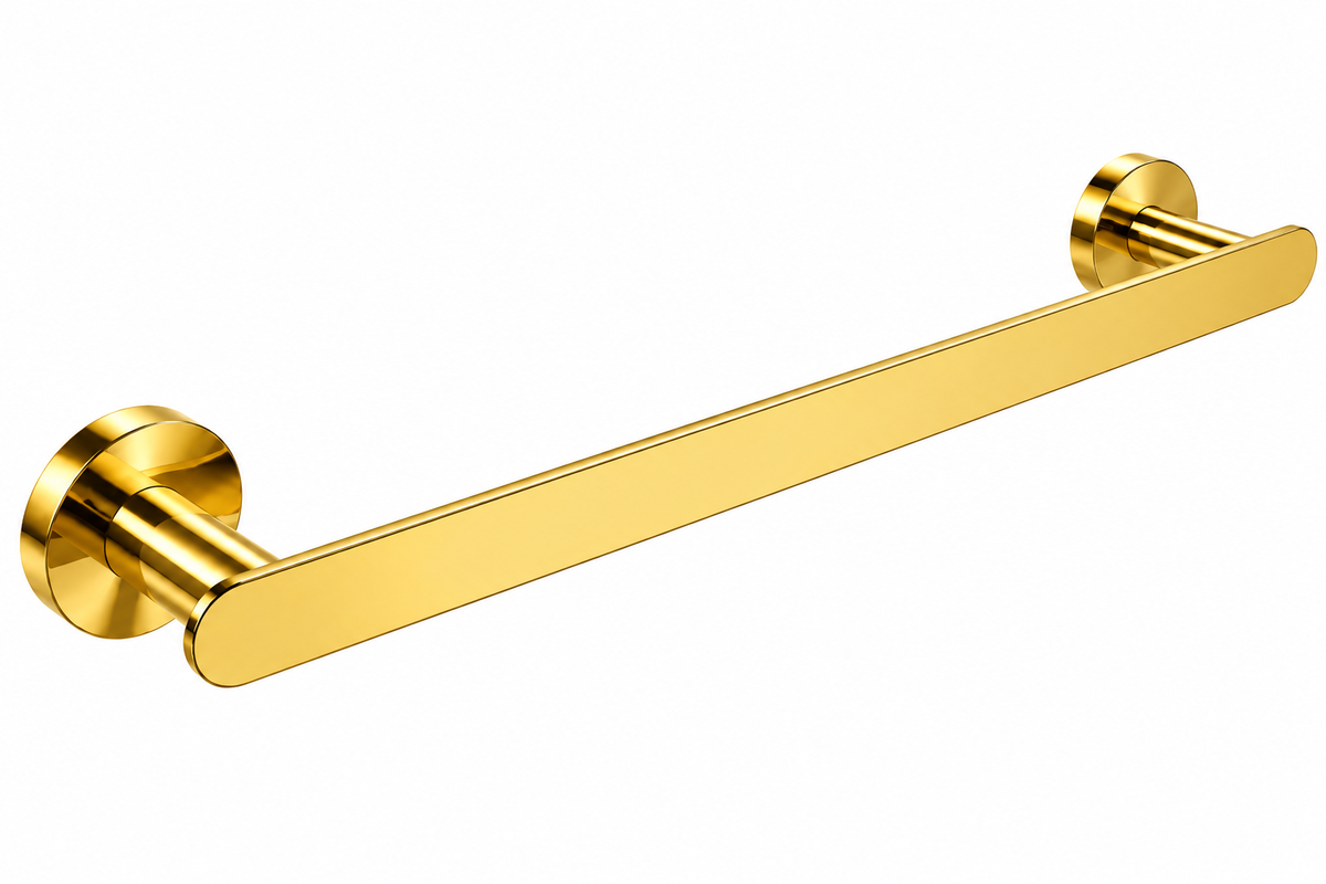 Profielenloods - Handdoekhouder Enkel – Glans Goud