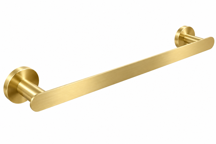 Profielenloods – Handdoekhouder Enkel – Geborsteld Goud