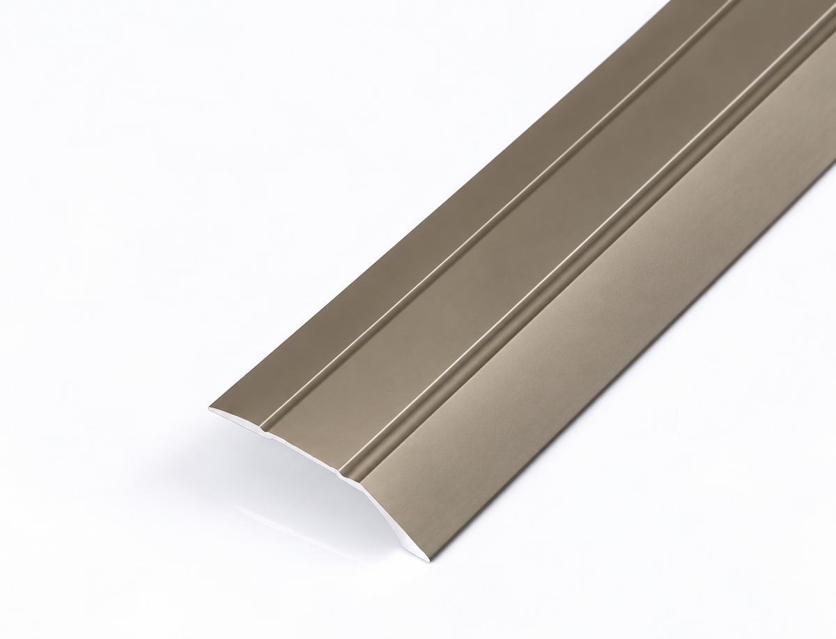 Profielenloods - Zelfklevend Overgangsprofiel voor Hoogteverschil – Mat Titanium – 1,50 meter