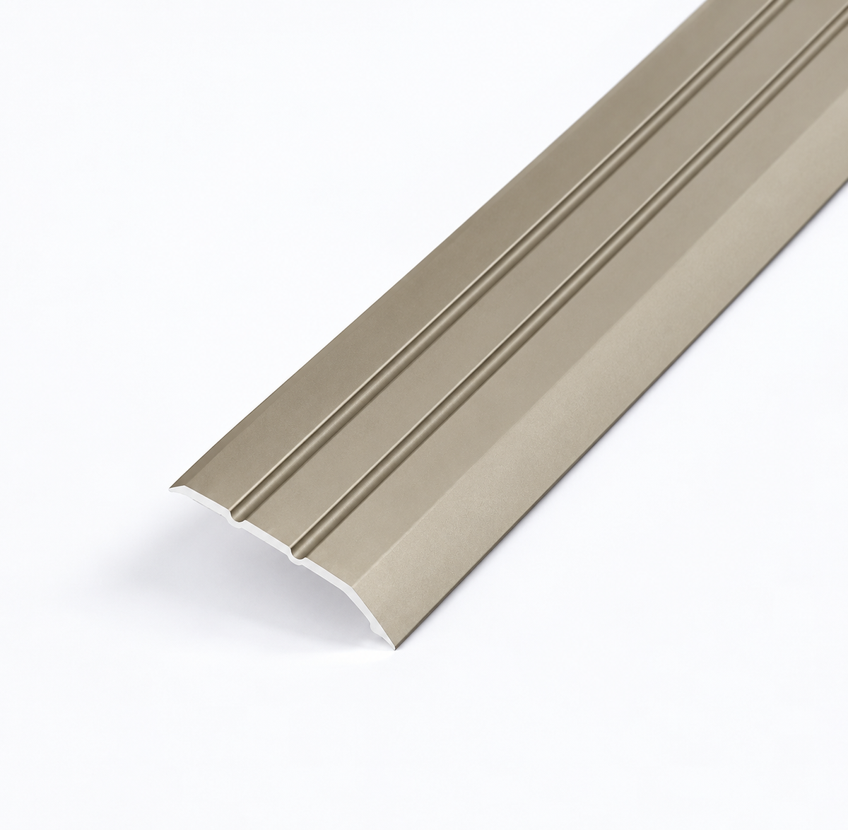 Profielenloods - Zelfklevend Overgangsprofiel voor Hoogteverschil – Mat Titanium – 1,50 meter