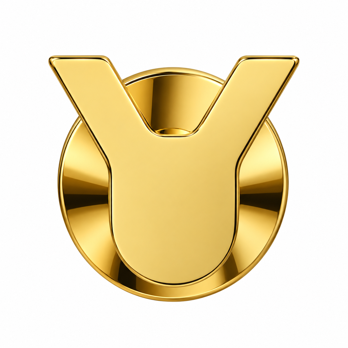 Profielenloods - Handdoekhaak Dubbel – Glans Goud – Montage met Schroeven